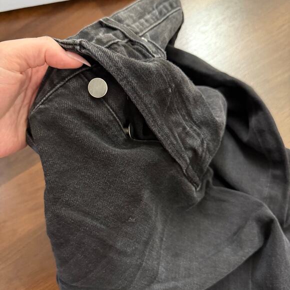 Frame Le Pegged Jeans Beacon Bay Black High Rise Straight Casual Minimalist 32 - Picture 4 of 8